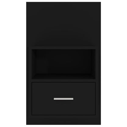 Wall-mounted Bedside Cabinet Black