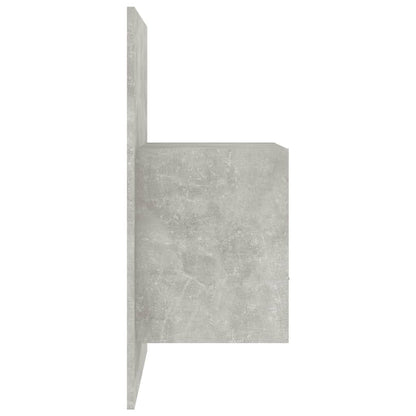 Wall-mounted Bedside Cabinet Concrete Grey