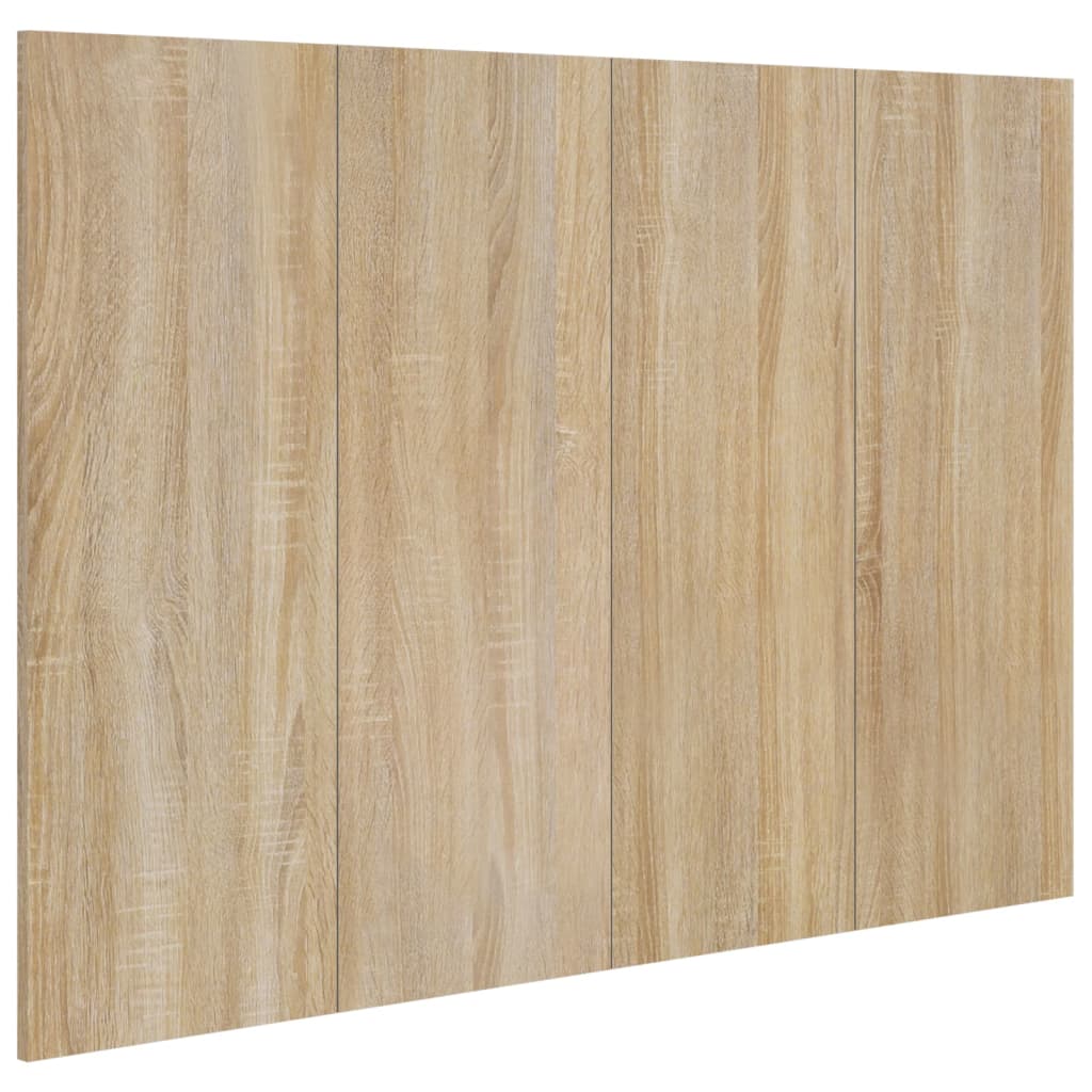 811028 vidaXL Bed Headboard Sonoma Oak 120x1,5x80 cm Engineered Wood