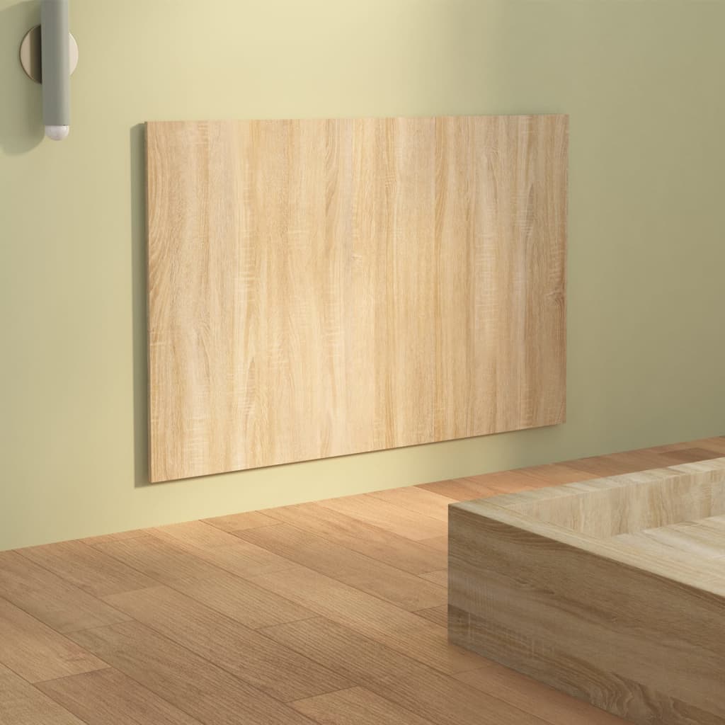 811028 vidaXL Bed Headboard Sonoma Oak 120x1,5x80 cm Engineered Wood
