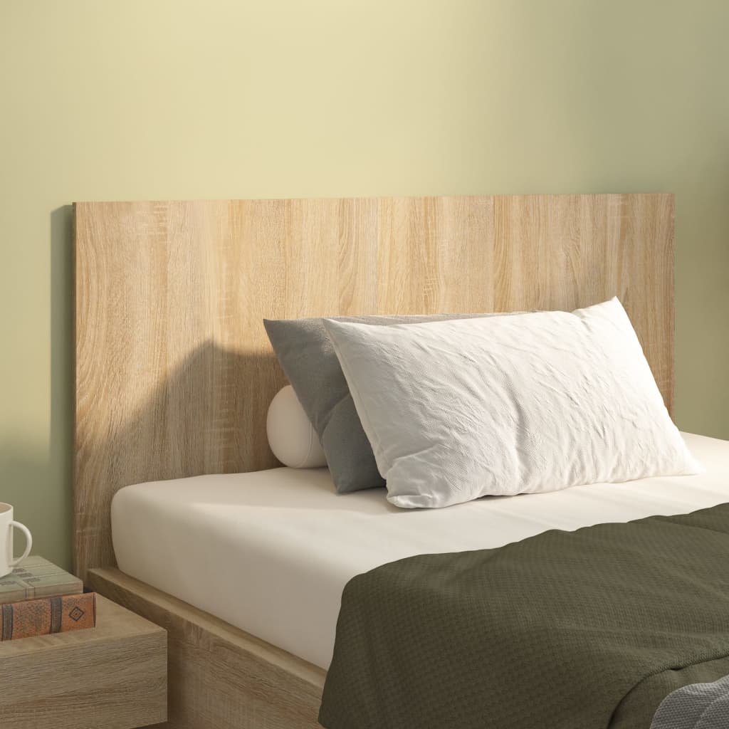 811028 vidaXL Bed Headboard Sonoma Oak 120x1,5x80 cm Engineered Wood