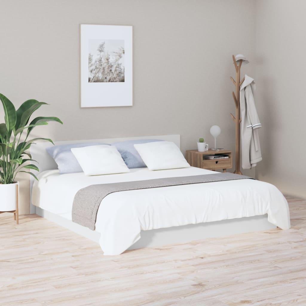 811043 vidaXL Bed Headboard White 200x1,5x80 cm Engineered Wood