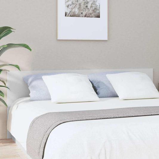 811043 vidaXL Bed Headboard White 200x1,5x80 cm Engineered Wood