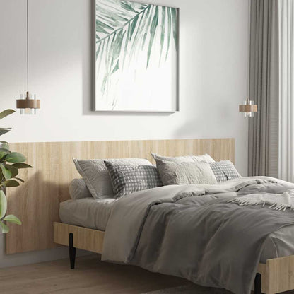 811055 vidaXL Wall Headboard Sonoma Oak 240x1,5x80 cm Engineered Wood