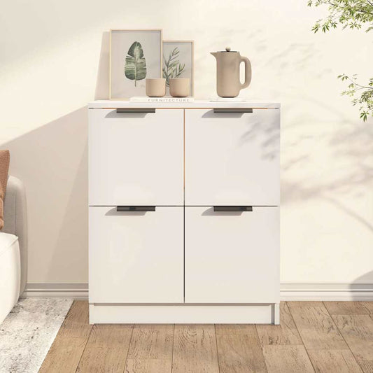 Sideboard | White | Engineered wood | Compact | Sideboard | Rectangular