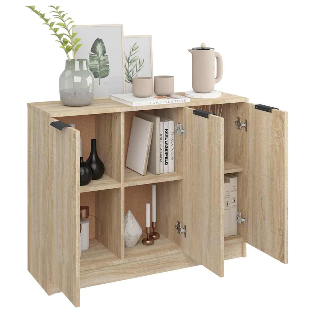 Sideboard Sonoma Oak 90.5x30x70 cm Engineered Wood