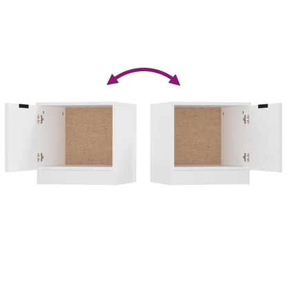 Bedside Cabinets 2 pcs White 40x39x40 cm