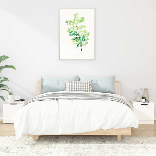 811197 vidaXL Bedside Cabinets 2 pcs White 40x39x40 cm