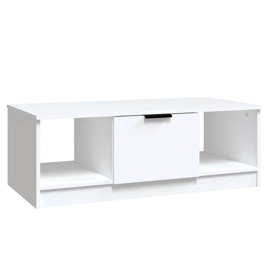 Coffee Table | White | Engineered wood | 102x50x36 cm | Coffee Table
