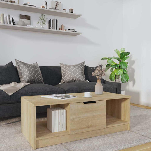 Coffee Table | Sonoma oak | Engineered wood | 102x50x36 cm | Coffee Table