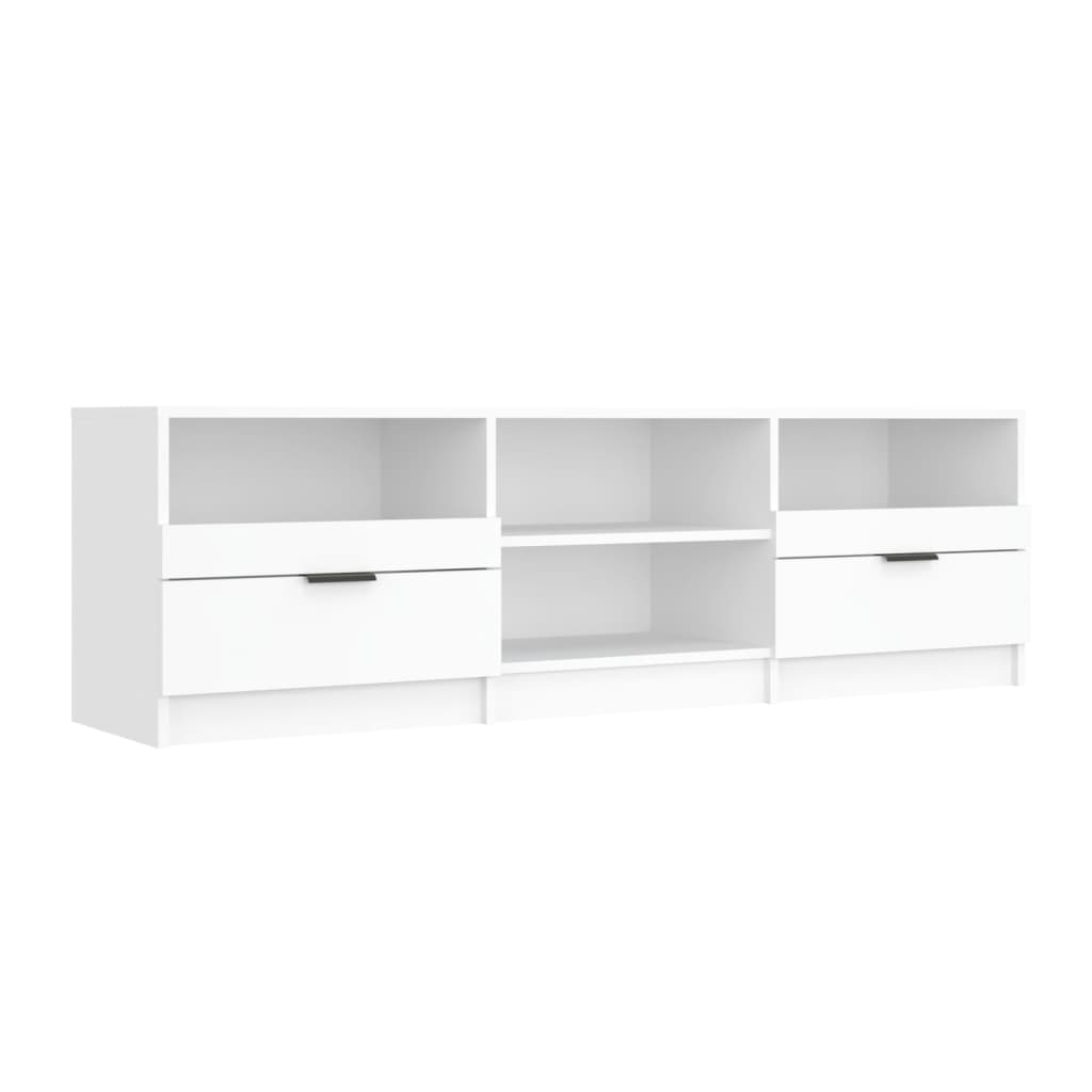 TV Cabinet | White | Engineered Wood | Medium | TV Cabinet | Rectangular