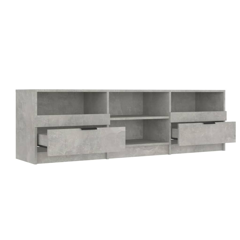 TV Cabinet | Concrete Grey | Engineered Wood | Medium | TV Stand