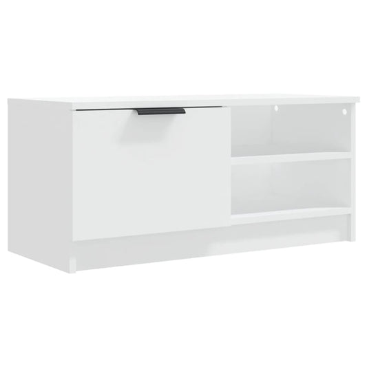 TV Cabinet White 80x35x36,5 cm Engineered Wood