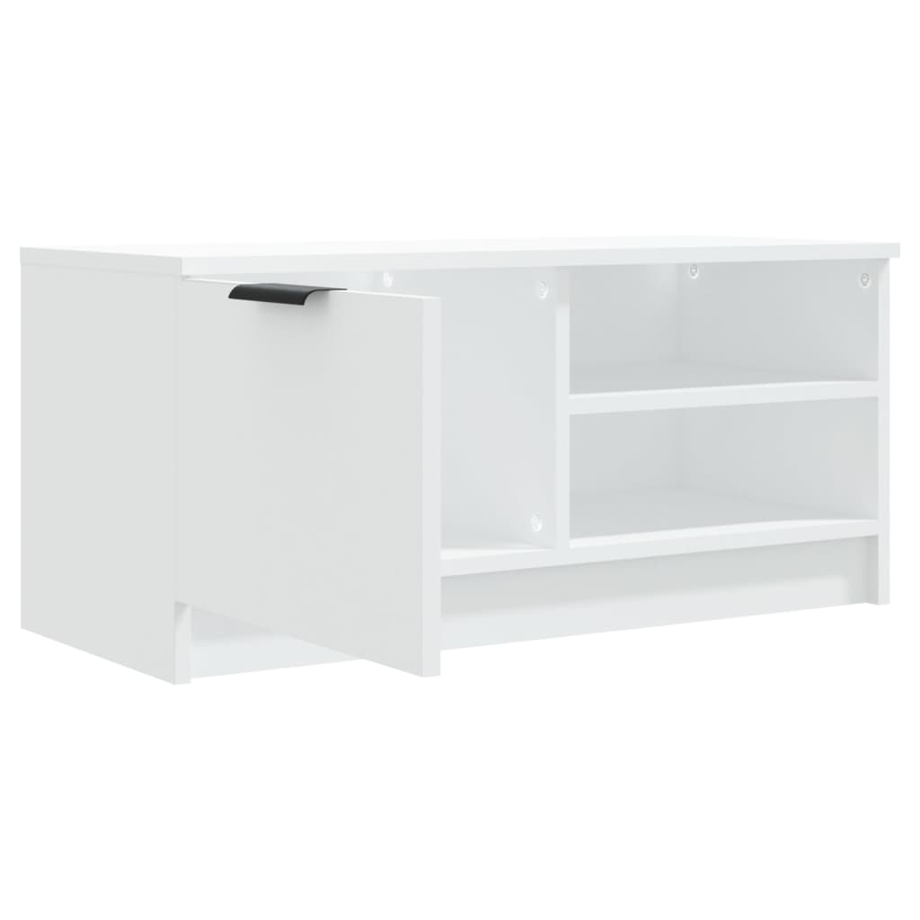 TV Cabinet White 80x35x36,5 cm Engineered Wood