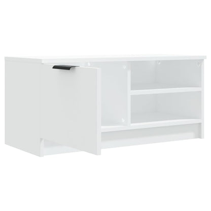 TV Cabinet White 80x35x36,5 cm Engineered Wood