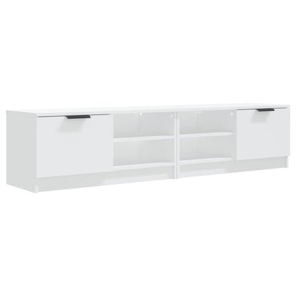 2 Piece TV Cabinet Set White 80x35x36,5 cm Engineered Wood