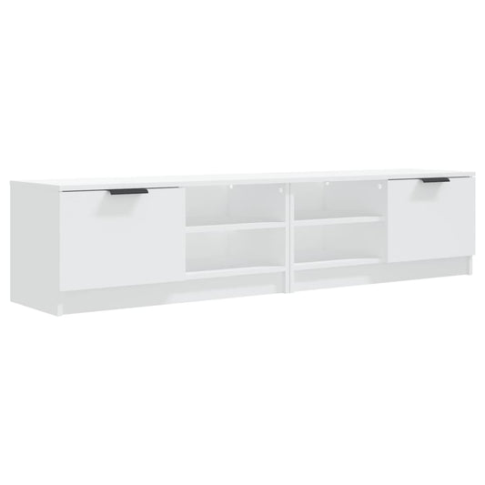 2 Piece TV Cabinet Set White 80x35x36,5 cm Engineered Wood