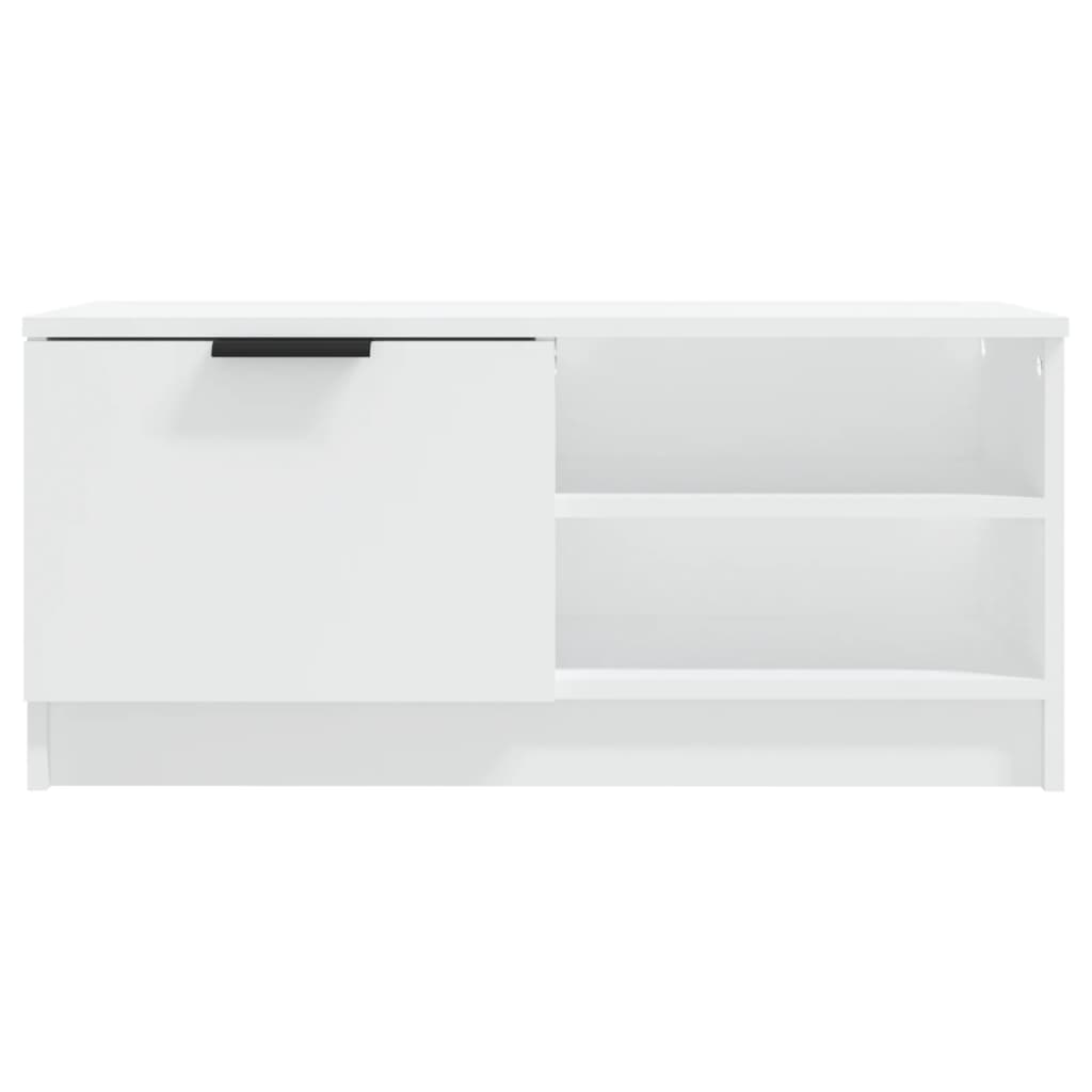 2 Piece TV Cabinet Set White 80x35x36,5 cm Engineered Wood