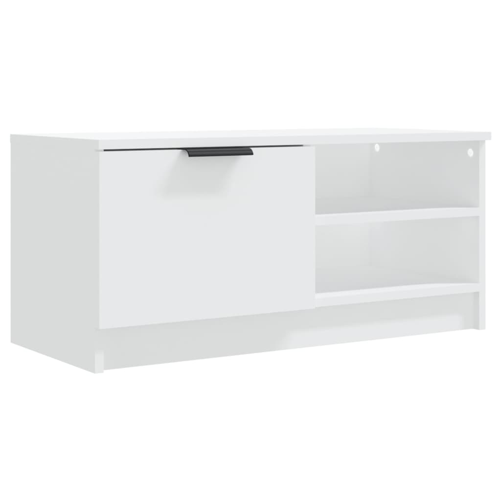 2 Piece TV Cabinet Set White 80x35x36,5 cm Engineered Wood
