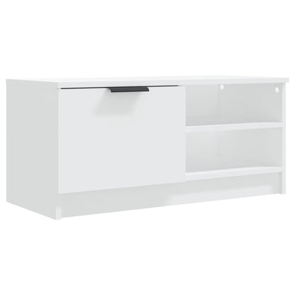 2 Piece TV Cabinet Set White 80x35x36,5 cm Engineered Wood
