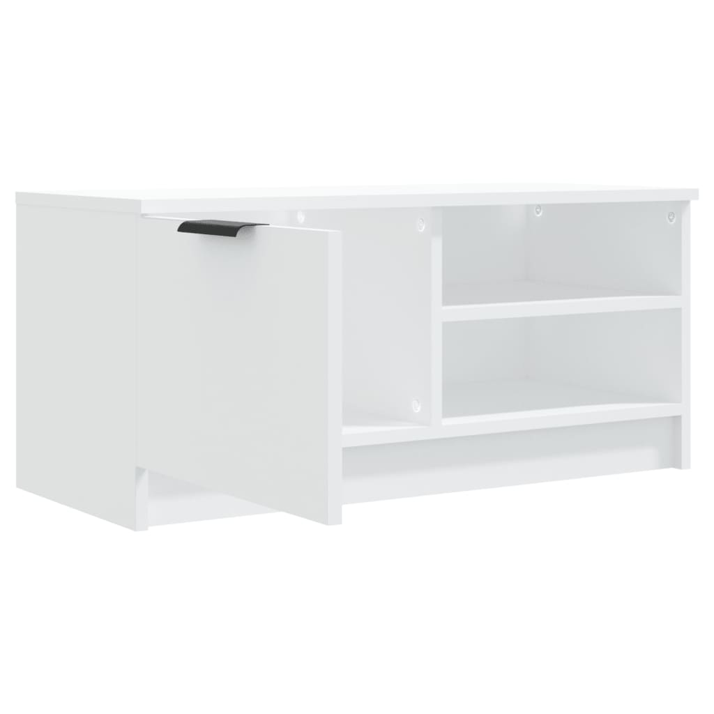 2 Piece TV Cabinet Set White 80x35x36,5 cm Engineered Wood