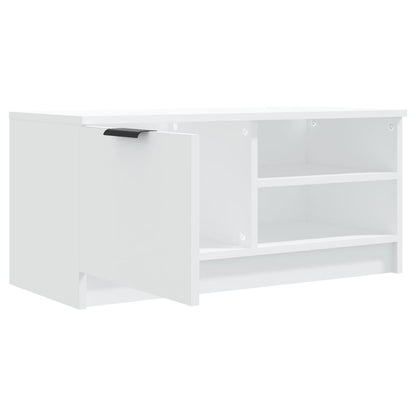 2 Piece TV Cabinet Set White 80x35x36,5 cm Engineered Wood