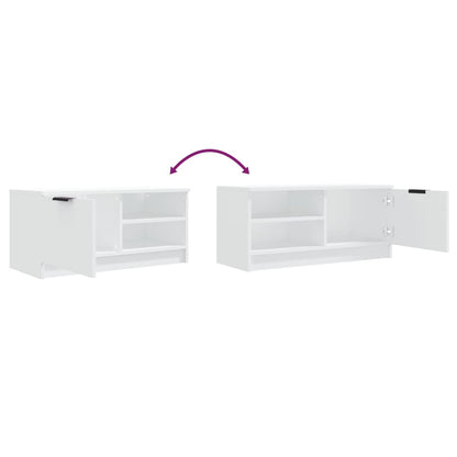 2 Piece TV Cabinet Set White 80x35x36,5 cm Engineered Wood