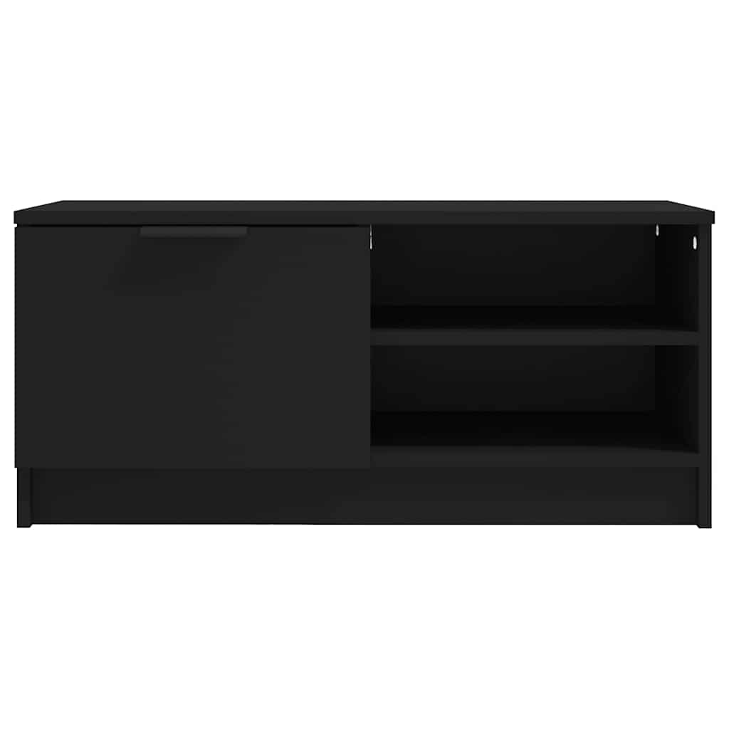 2 Piece TV Cabinet Set Black 80x35x36,5 cm Engineered Wood