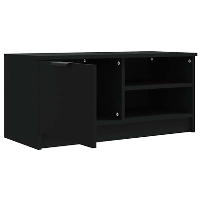 2 Piece TV Cabinet Set Black 80x35x36,5 cm Engineered Wood