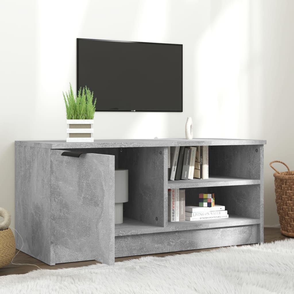 TV Cabinet Concrete Grey 80x35x36,5 cm Engineered Wood