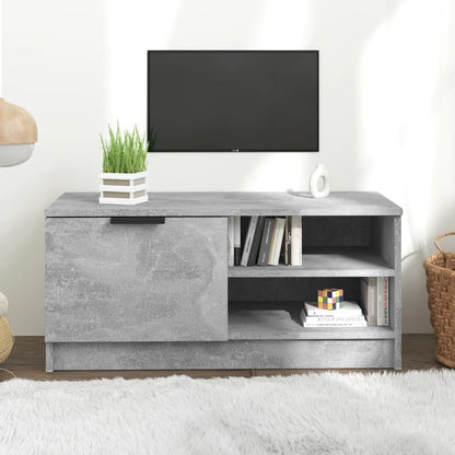 TV Cabinet Concrete Grey 80x35x36,5 cm Engineered Wood