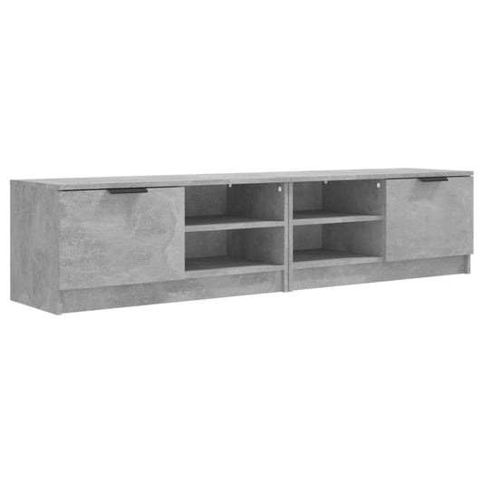 2 Piece TV Cabinet Set Concrete Grey 80x35x36,5 cm Engineered Wood