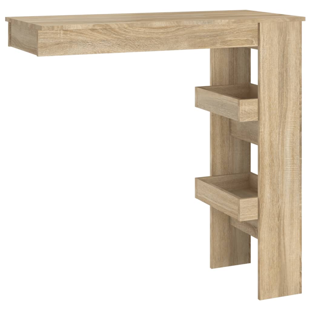 Wall Bar Table Sonoma Oak 102x45x103.5 cm Engineered Wood