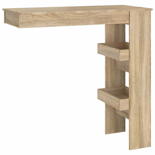 Wall Bar Table | Sonoma Oak | Engineered wood | 102 cm x 45 cm x 103.5 cm