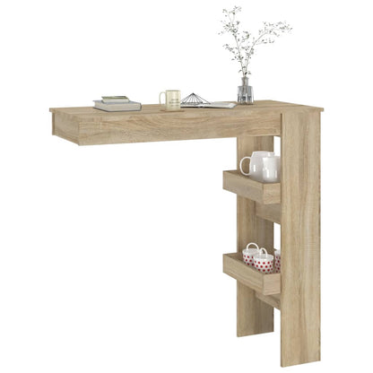 Wall Bar Table Sonoma Oak 102x45x103.5 cm Engineered Wood