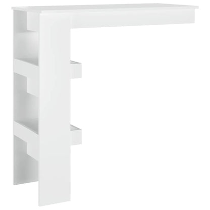 Wall Bar Table High Gloss White 102x45x103.5 cm Engineered Wood