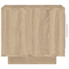 Coffee Table White and Sonoma Oak 51x50x45 cm Engineered Wood
