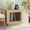 Coffee Table White and Sonoma Oak 51x50x45 cm Engineered Wood