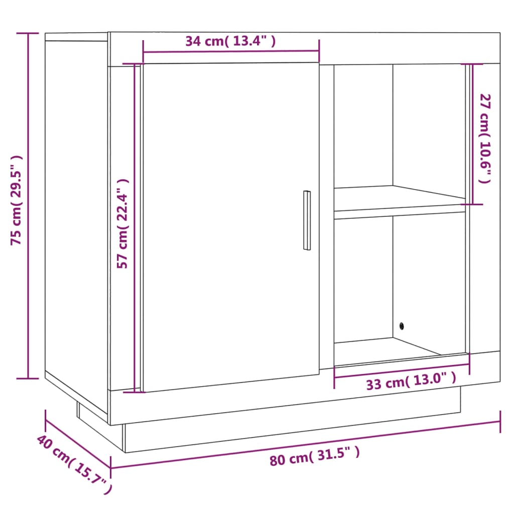 Sideboard Concrete Grey
