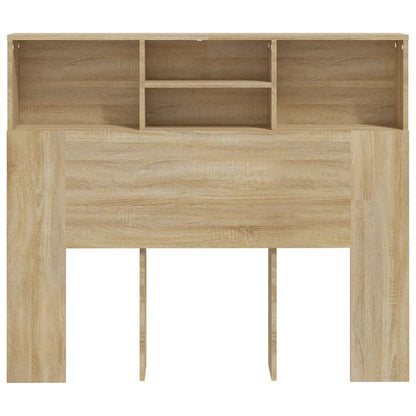 Headboard Cabinet Sonoma Oak 120x19x103.5 cm