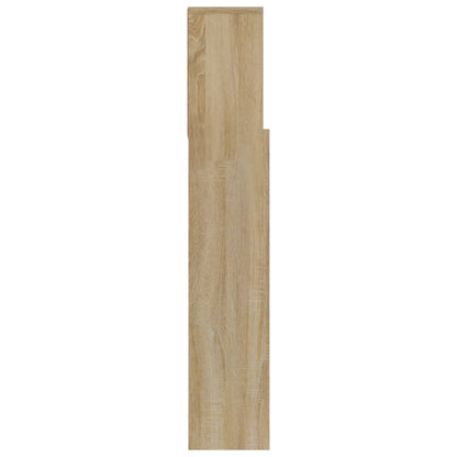 Headboard Cabinet Sonoma Oak 180x19x103.5 cm