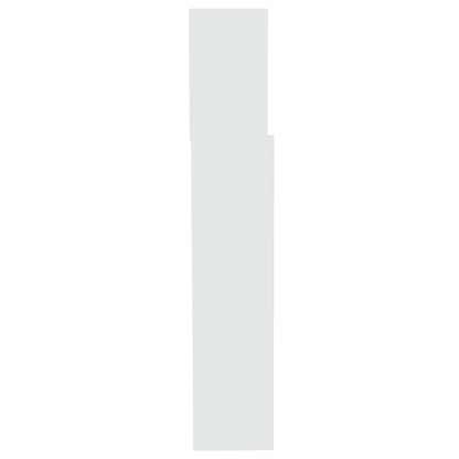 Headboard Cabinet White 200x19x103.5 cm