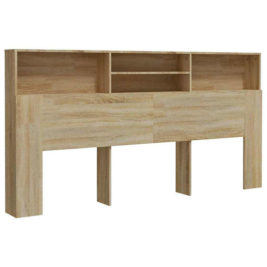 Headboard Cabinet | Sonoma oak | Engineered wood | Standard