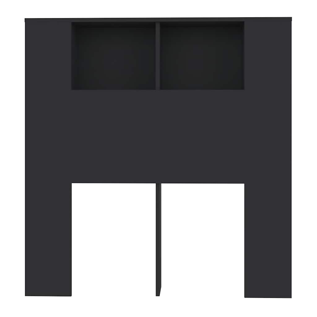 Headboard Cabinet | Black | Engineered wood | Headboard Cabinet