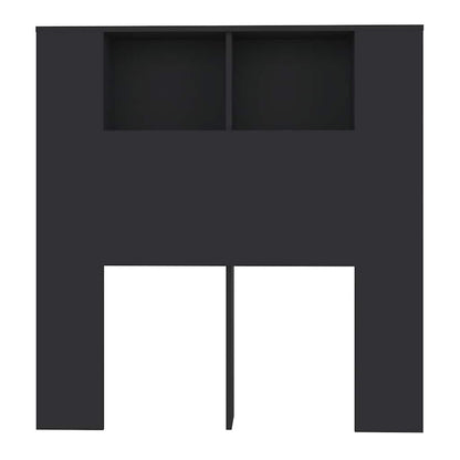 Headboard Cabinet | Black | Engineered wood | Headboard Cabinet