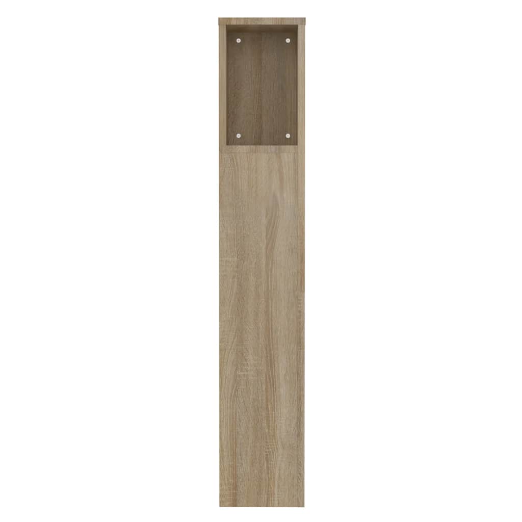 Headboard Cabinet | Sonoma oak | Engineered wood | Medium | Bed Headboard