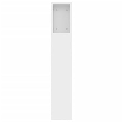 Headboard Cabinet White 120x18.5x102.5 cm