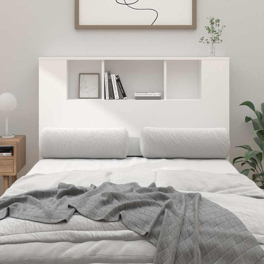 Headboard Cabinet | White | Engineered wood | Width 120 cm