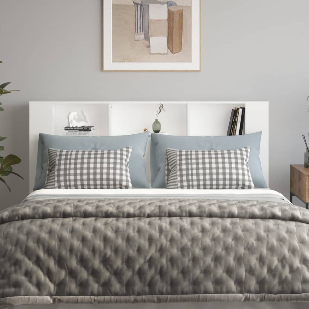 Headboard Cabinet | White | Engineered wood | Headboard Cabinet