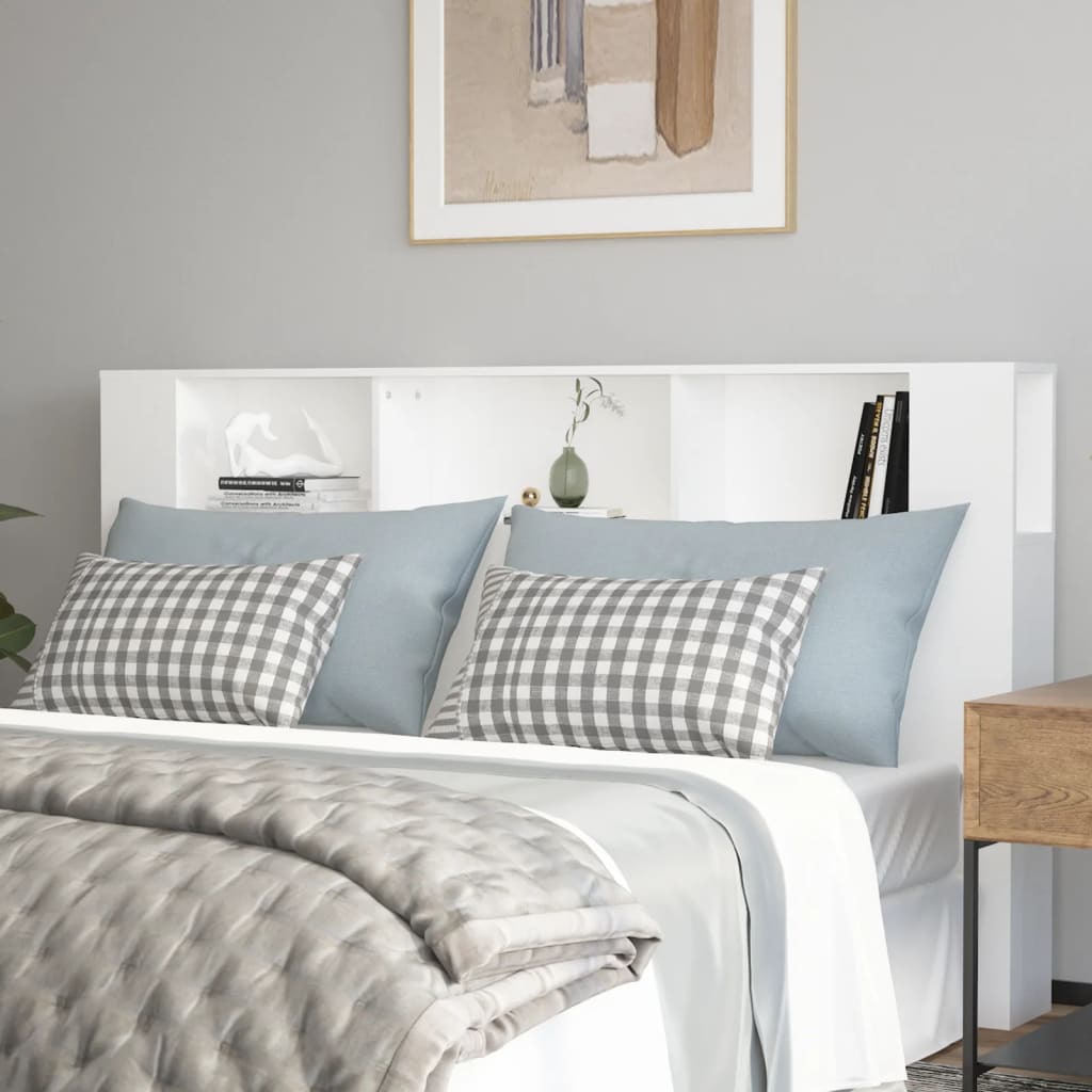 Headboard Cabinet | White | Engineered wood | Headboard Cabinet